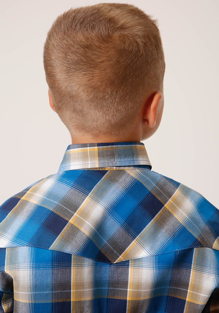 Roper Boys Amarillo Collection L/S Shirt - Blue