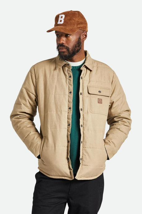 Brixton Cass Waxed Canvas Jacket (Oatmeal)