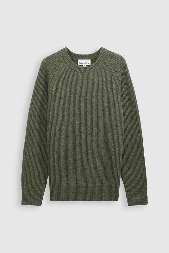 TOORALLIE HEAVY GAUGE RIB CREW - OLIVE