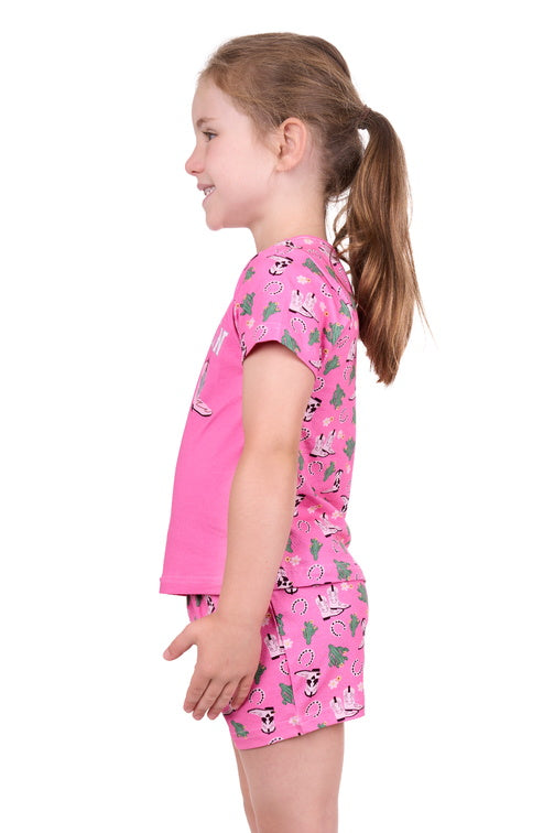 PURE WESTERN GIRLS CACTUS PYJAMAS (PINK)