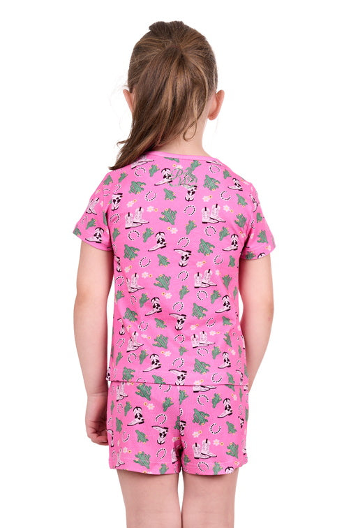 PURE WESTERN GIRLS CACTUS PYJAMAS (PINK)