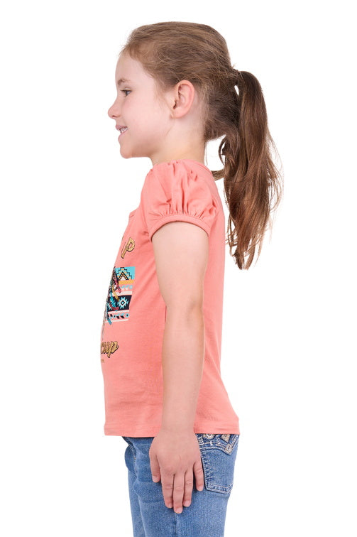 PURE WESTERN GIRLS CANDICE S/S TEE (CORAL)