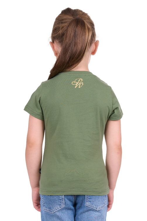 PURE WESTERN GIRLS CAMILLA S/S TEE (GREEN)