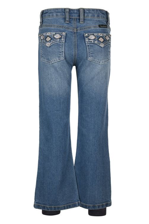 PURE WESTERN GIRLS GIA BOOT CUT JEAN (RETRO BLUE)