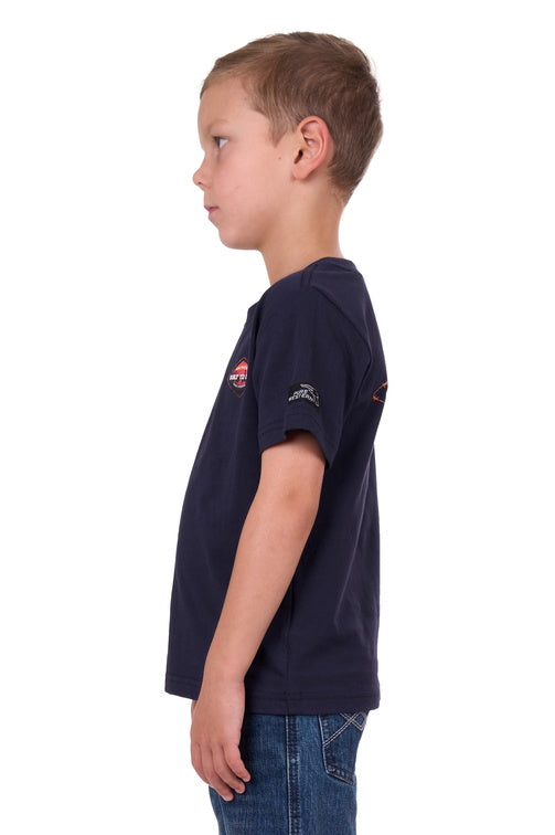 PURE WESTERN BOYS NEIL S/S TEE (NAVY)