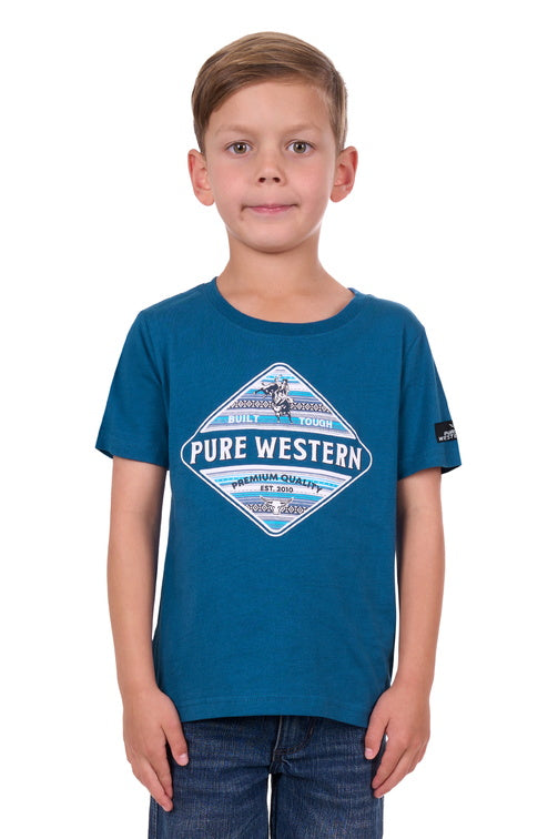 PURE WESTERN BOYS TODD S/S TEE (DENIM)