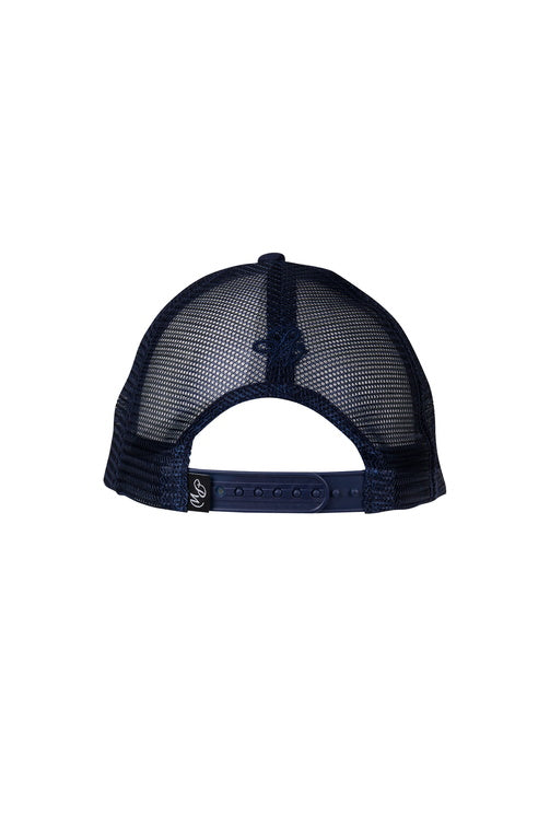 PURE WESTERN WOMENS FRANKIE TRUCKER CAP (NAVY)