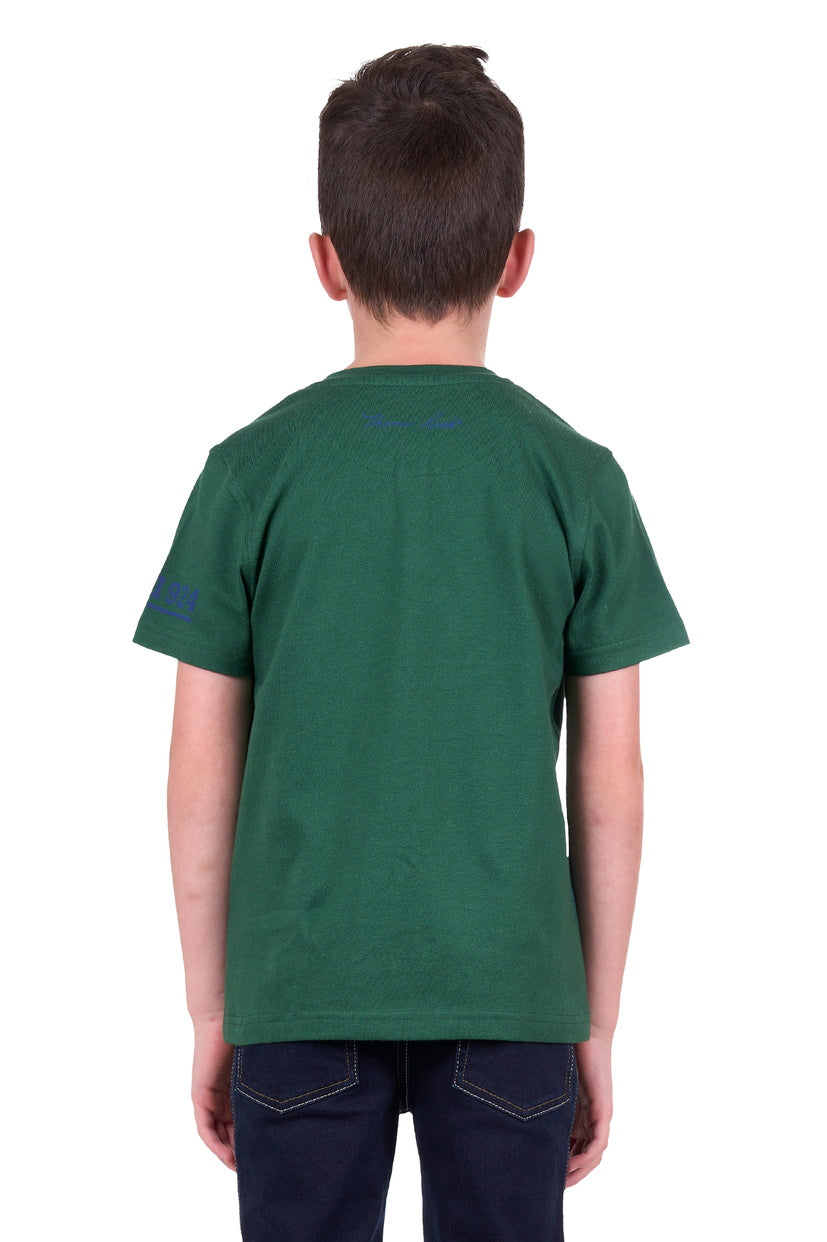 THOMAS COOK BOYS DEVON HENLEY S/S TEE (GREEN)