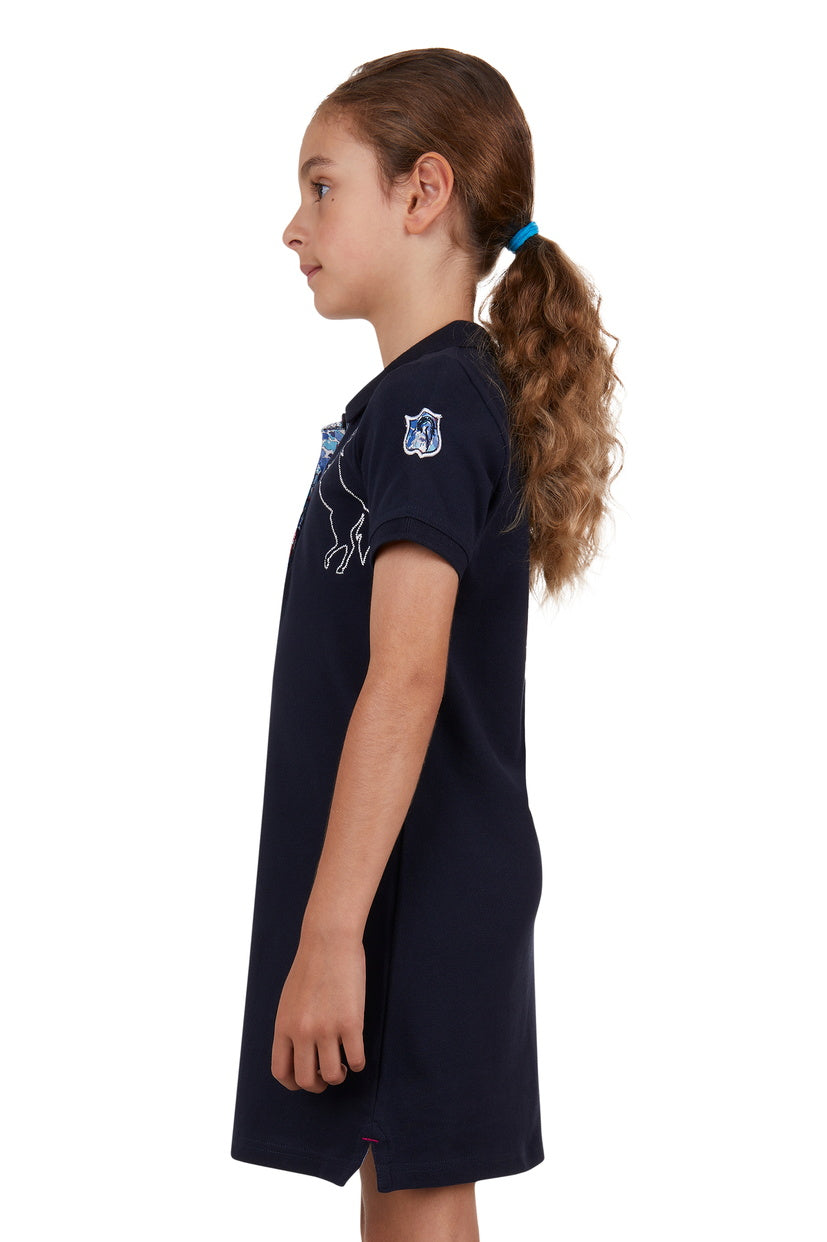 THOMAS COOK GIRLS LUNA S/S POLO DRESS (NAVY)