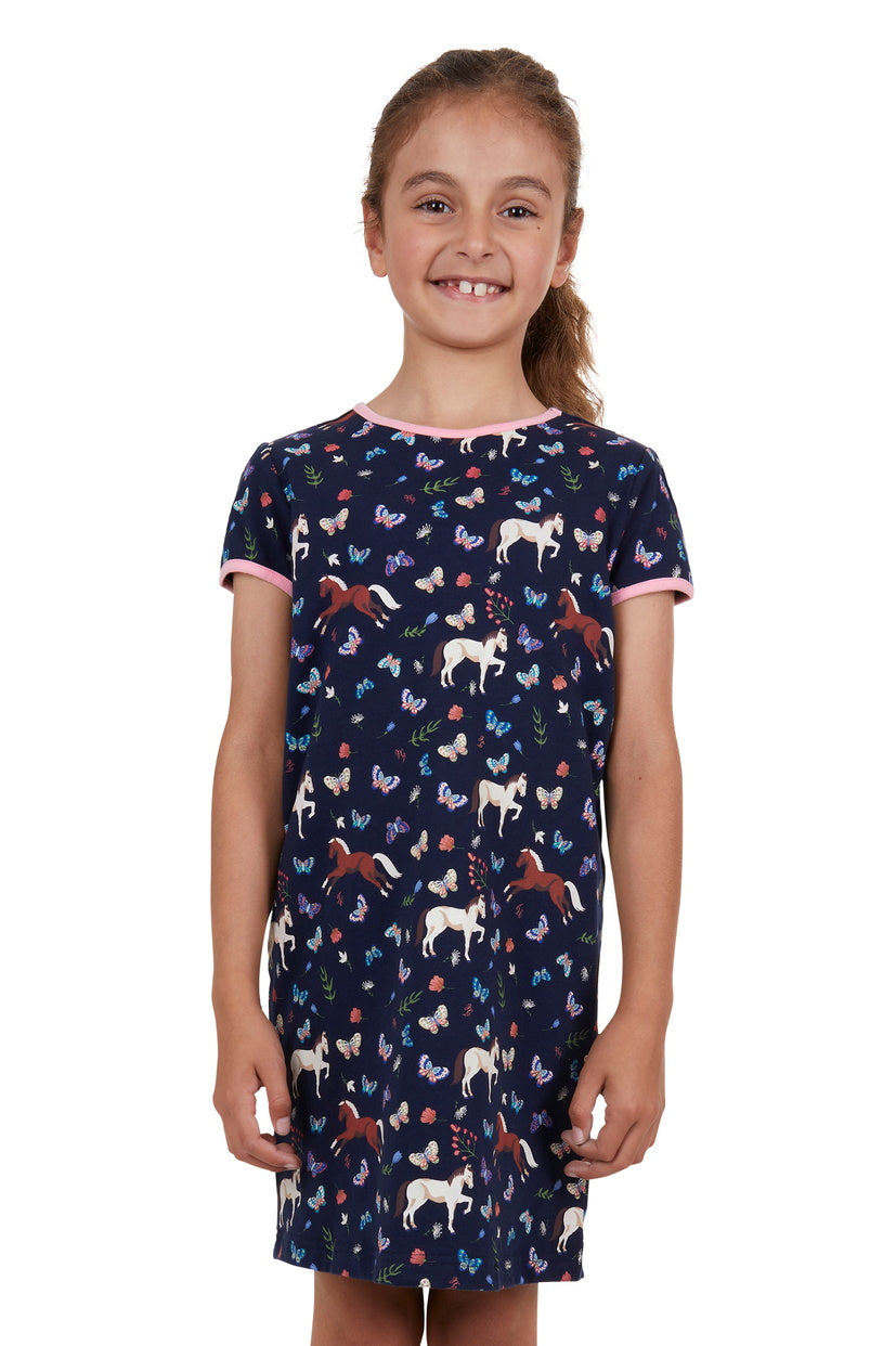 THOMAS COOK GIRLS BUTTERFLY NIGHTIE (NAVY)