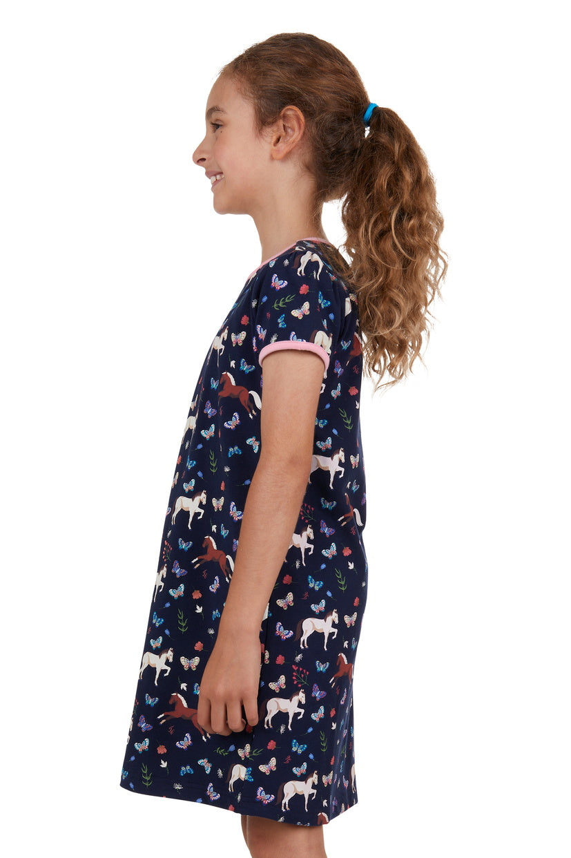 THOMAS COOK GIRLS BUTTERFLY NIGHTIE (NAVY)