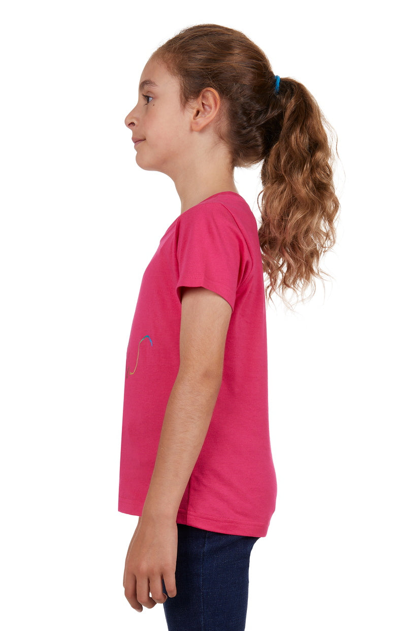 THOMAS COOK GIRLS WILLOW S/S TEE (BRIGHT ROSE)