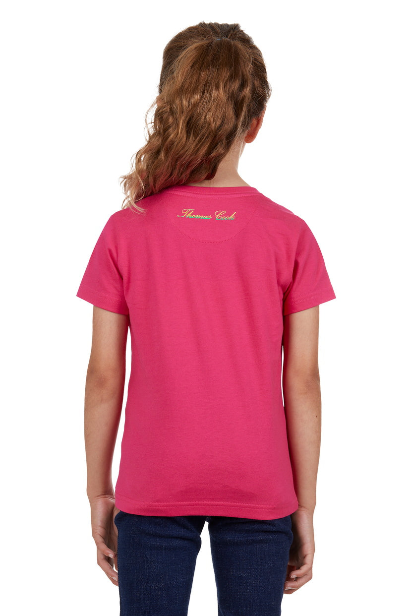 THOMAS COOK GIRLS WILLOW S/S TEE (BRIGHT ROSE)