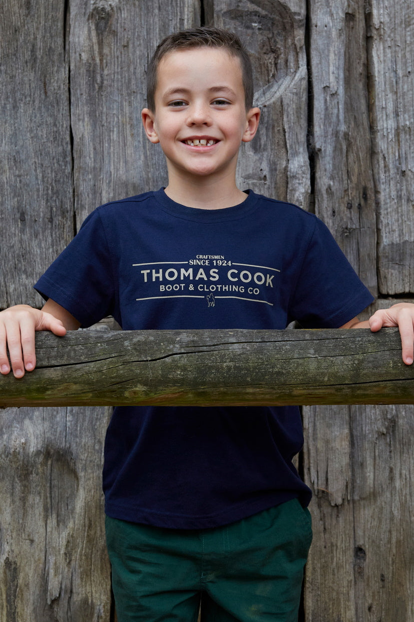 THOMAS COOK BOYS TYLER S/S TEE (NAVY)