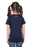 WRANGLER GIRLS DARCY S/S TEE (NAVY)