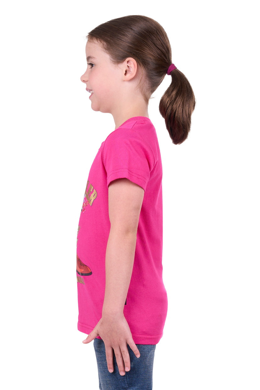 WRANGLER GIRLS PENNY S/S TEE (PINK)