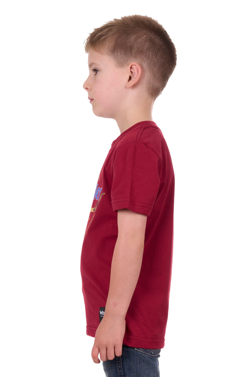 WRANGLER BOYS THEO S/S TEE (RED)