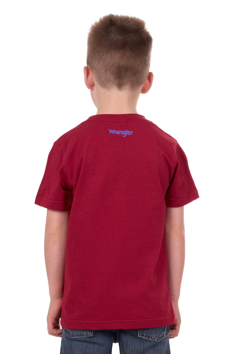 WRANGLER BOYS THEO S/S TEE (RED)