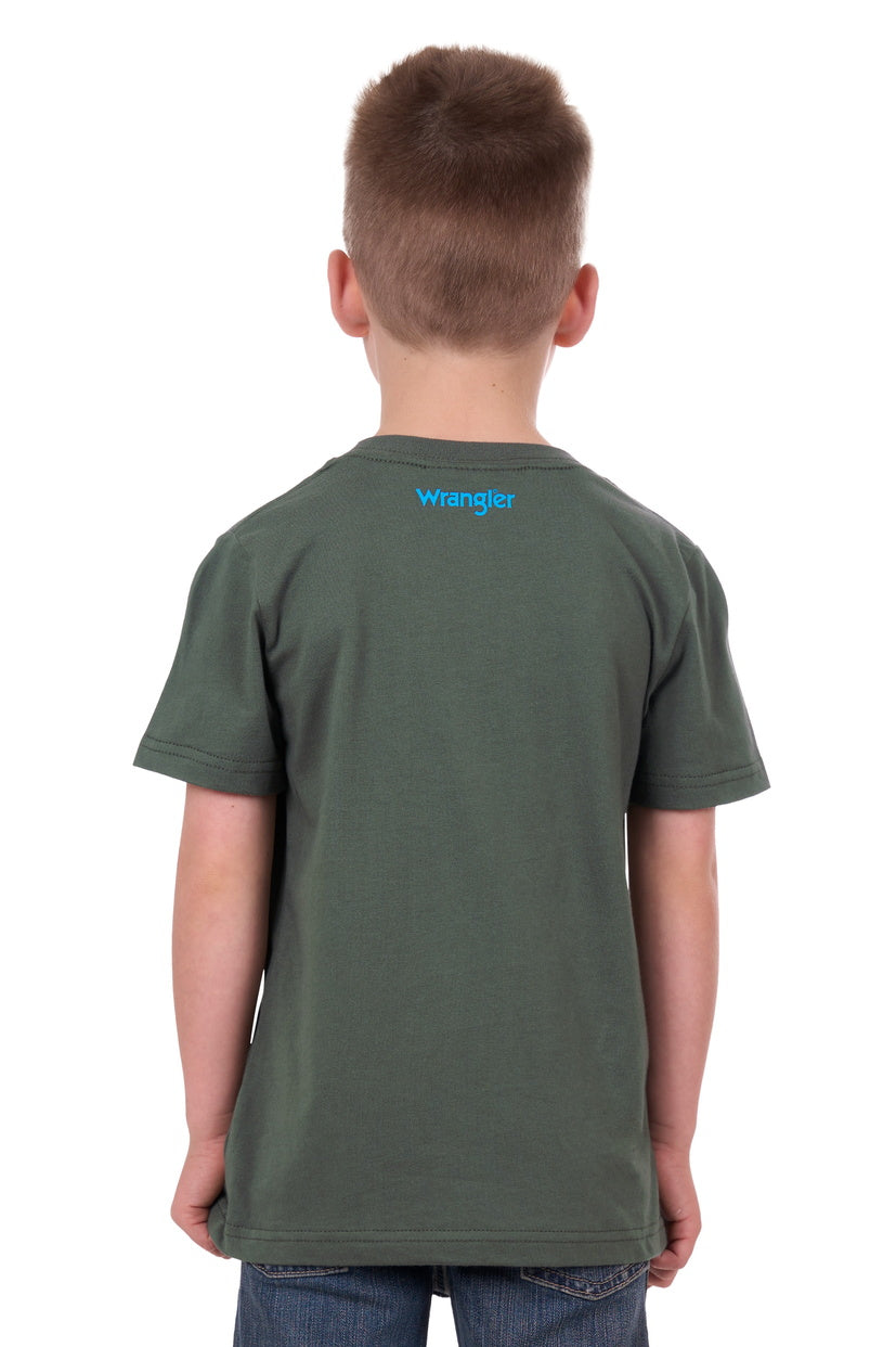 WRANGLER BOYS JACK S/S TEE (CYPRESS)