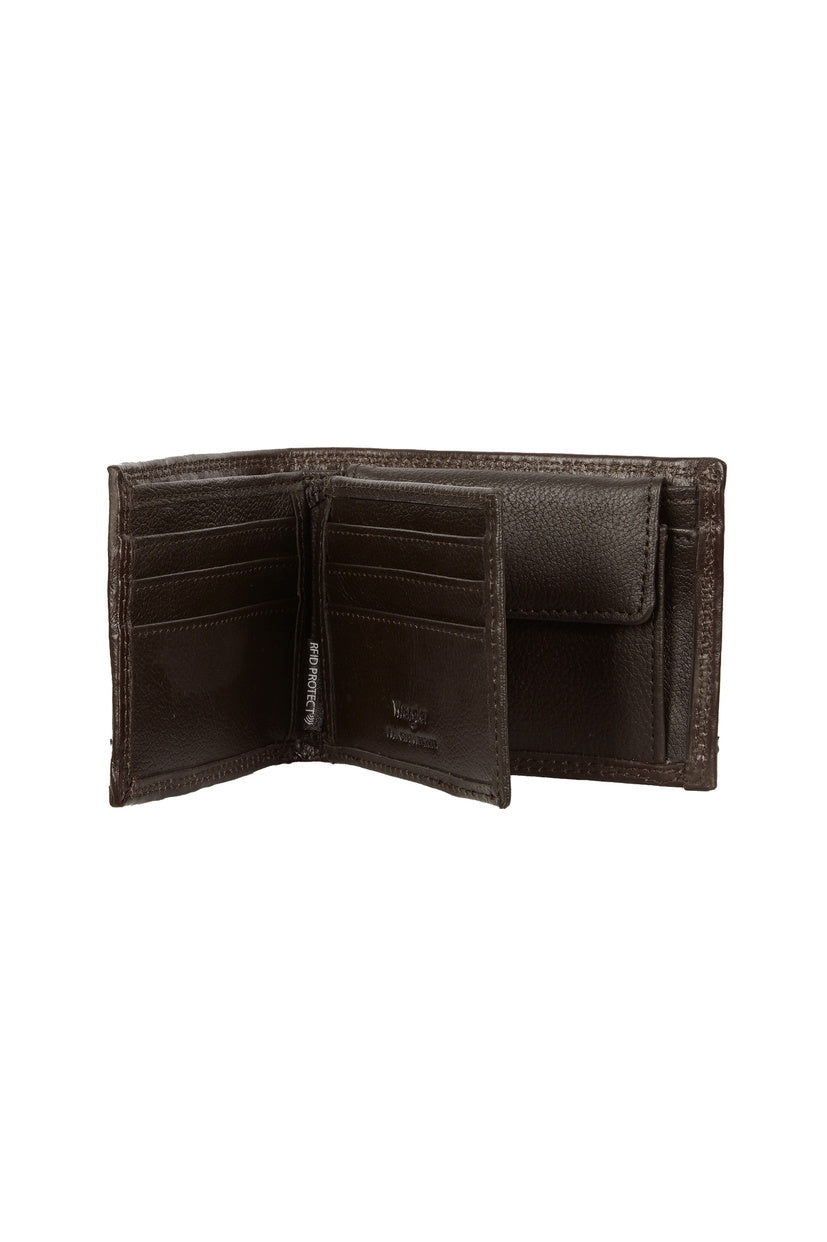 WRANGLER JOHNNY WALLET (DARK TAN)