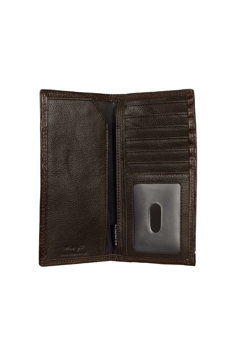 WRANGLER JOHNNY RODEO WALLET (DARK TAN)