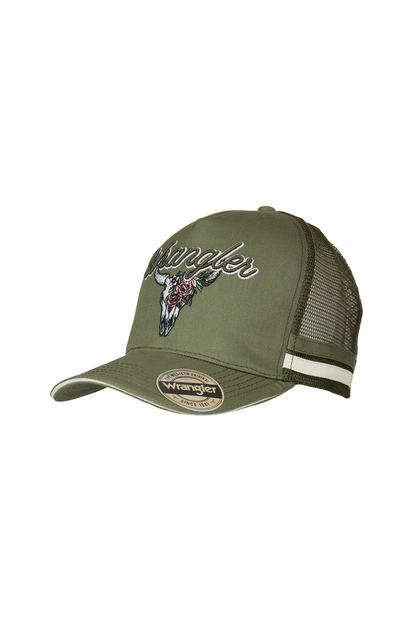 Wrangler Womens Utah HP Trucker Cap (Olive)