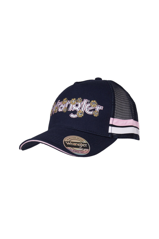 WRANGLER WOMENS LUCINDA TRUCKER CAP (NAVY)