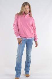 Bullrush Ladies 3 Button Sweat 23 Pink