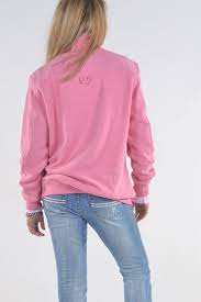 Bullrush Ladies 3 Button Sweat 23 Pink