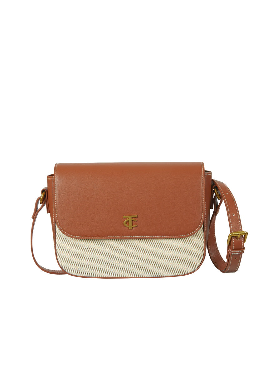 THOMAS COOK ALICIA CROSSBODY BAG (TAN/NATURAL)