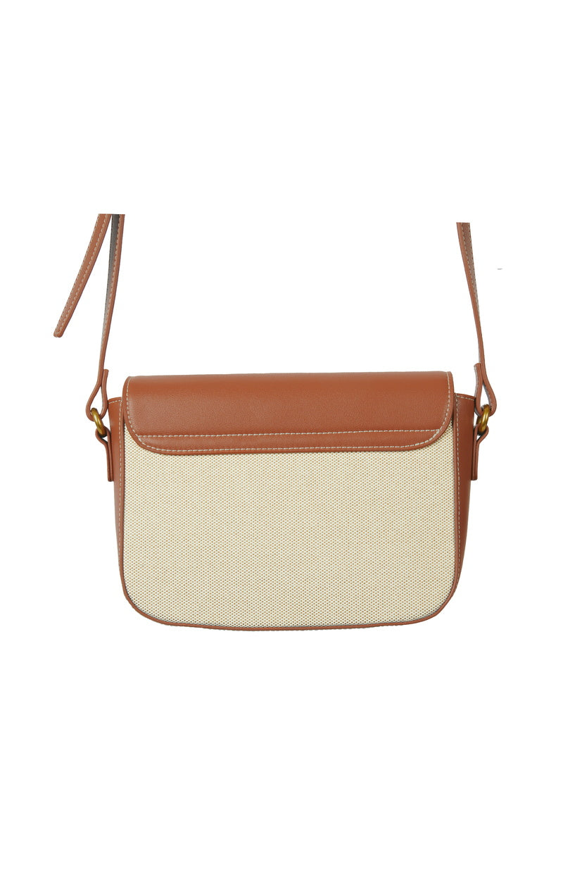 THOMAS COOK ALICIA CROSSBODY BAG (TAN/NATURAL)