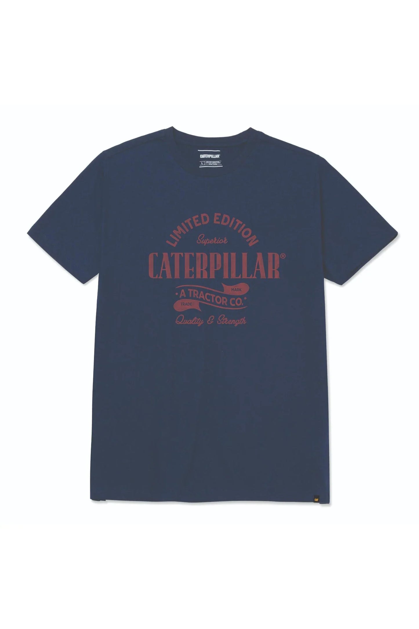 CAT HISTORIC BLUE PRINT GRAPHIC TEE (DETROIT BLUE)