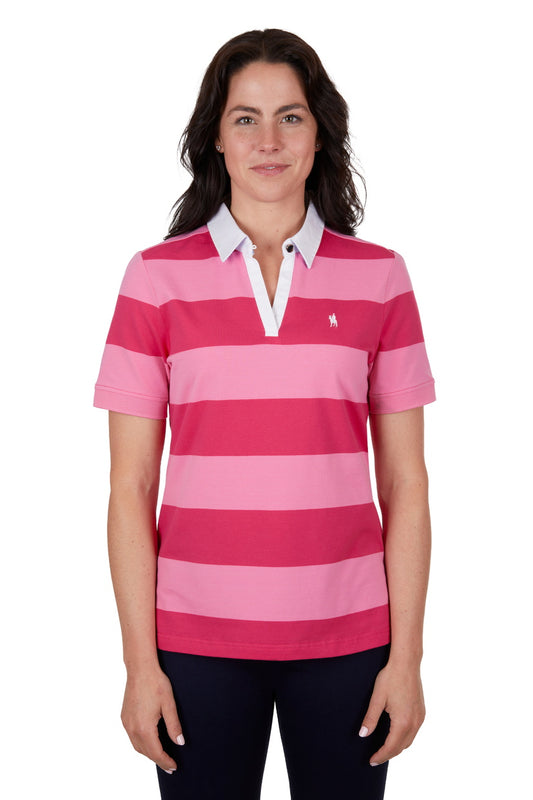 THOMAS COOK WOMENS BELLA S/S POLO (RED/PINK)