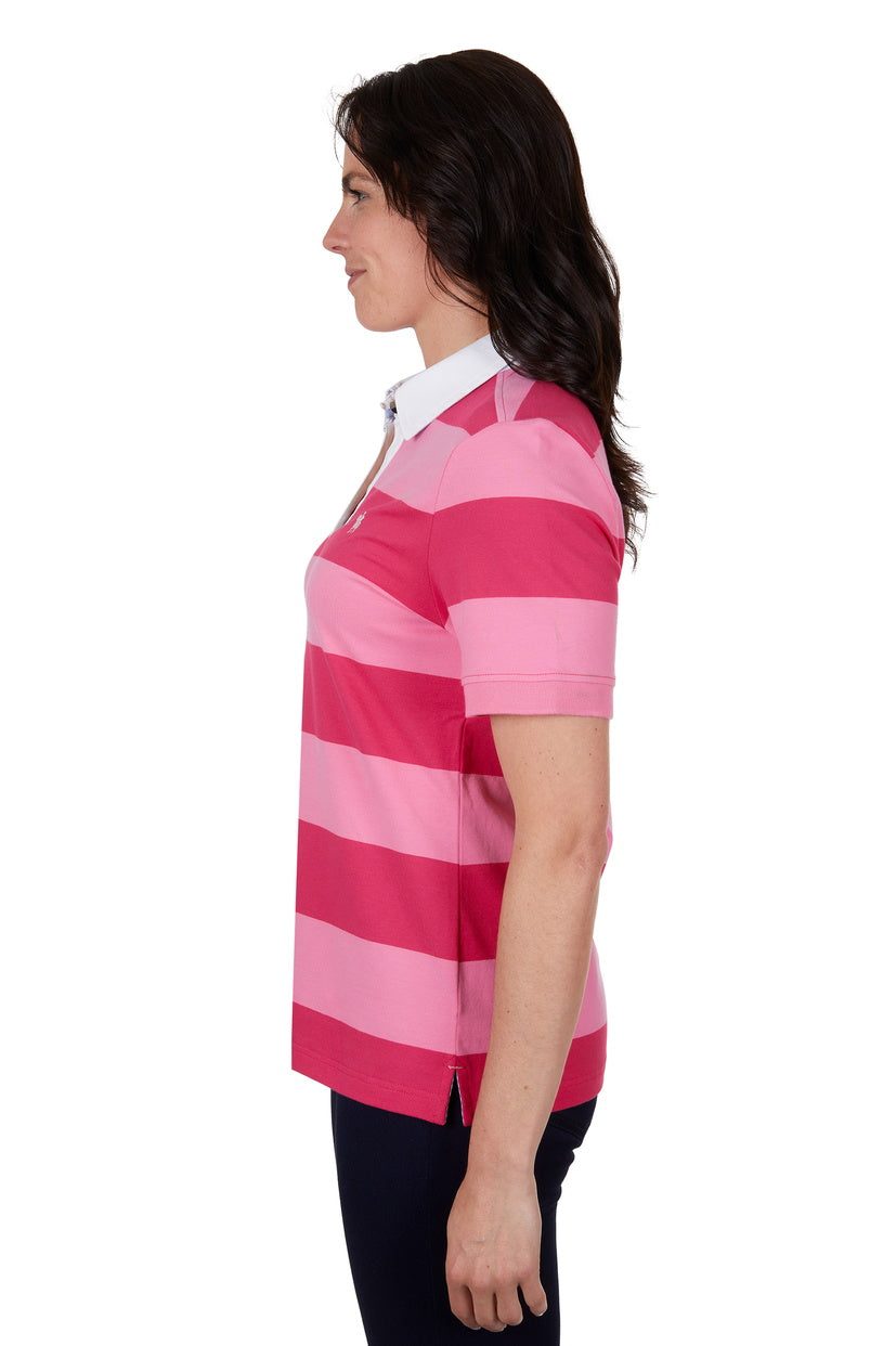 THOMAS COOK WOMENS BELLA S/S POLO (RED/PINK)