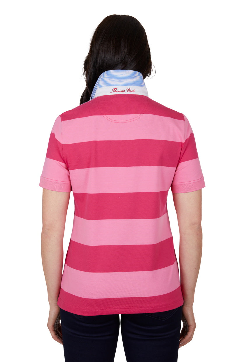 THOMAS COOK WOMENS BELLA S/S POLO (RED/PINK)