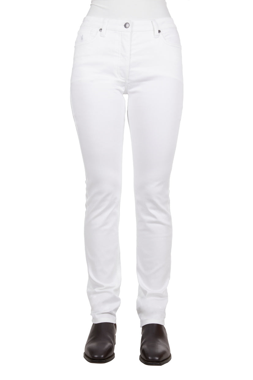 THOMAS COOK WOMENS SUZIE SLIMMER LEG WONDER JEAN (WHITE)