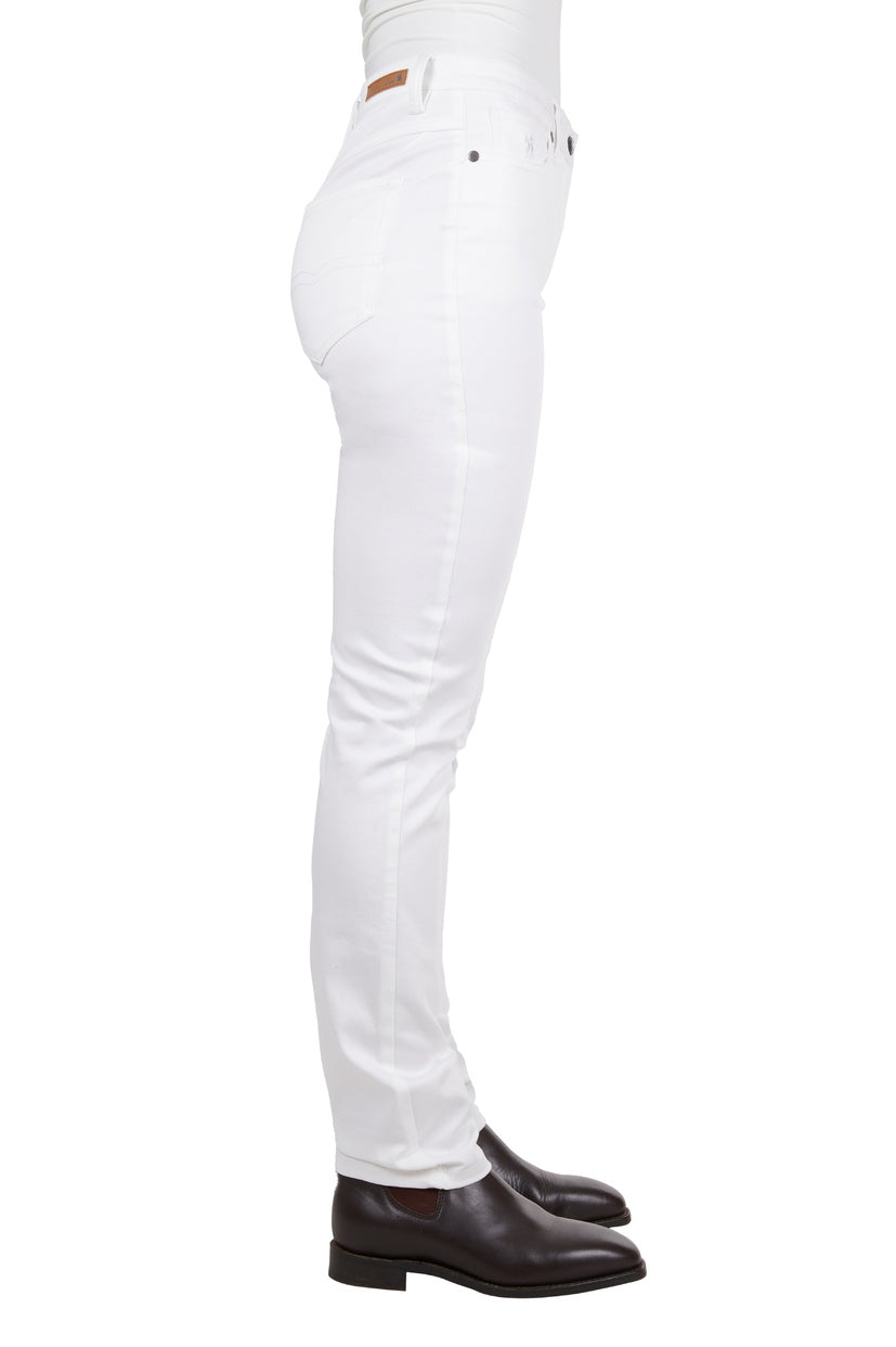 THOMAS COOK WOMENS SUZIE SLIMMER LEG WONDER JEAN (WHITE)