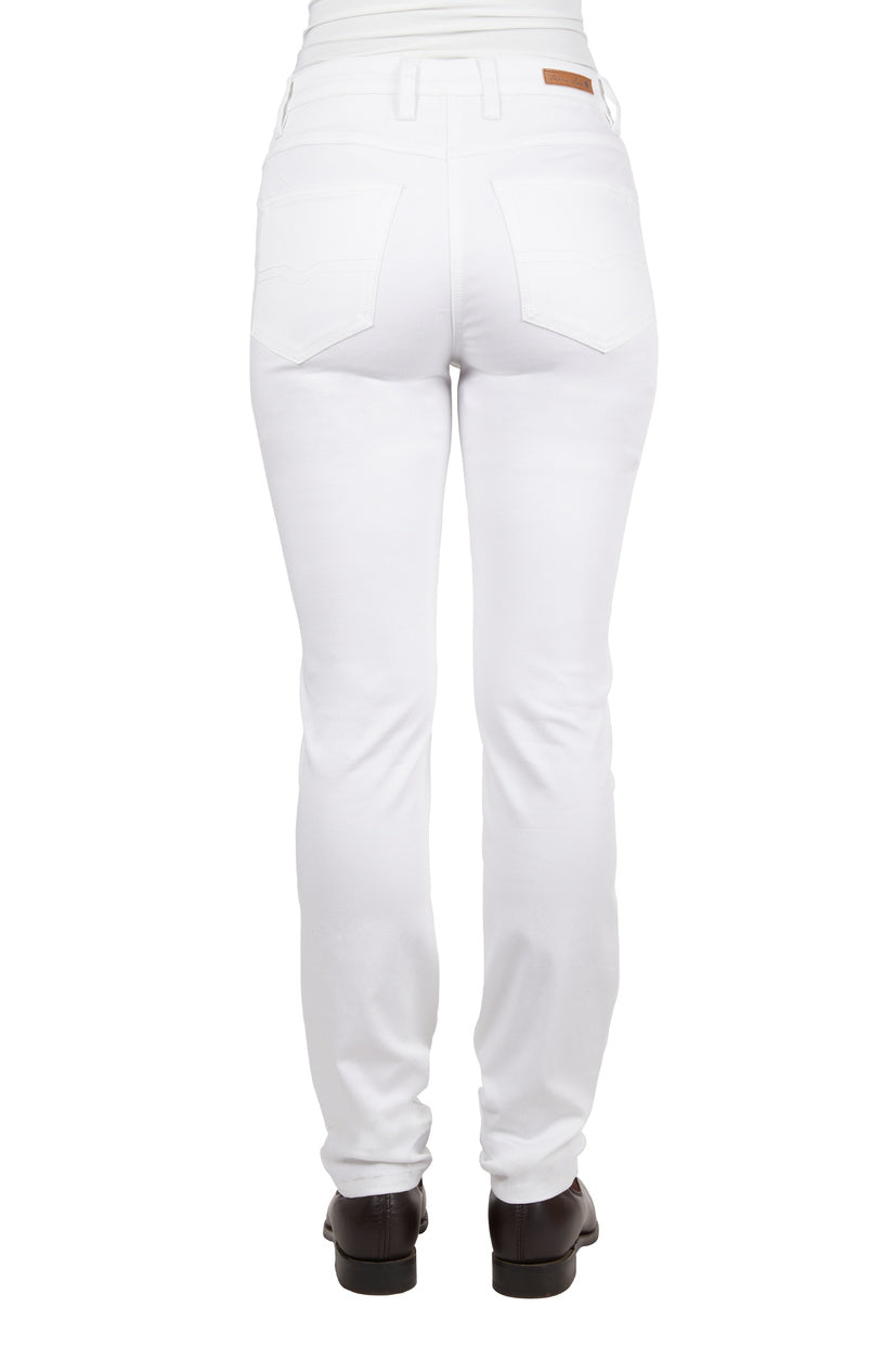 THOMAS COOK WOMENS SUZIE SLIMMER LEG WONDER JEAN (WHITE)