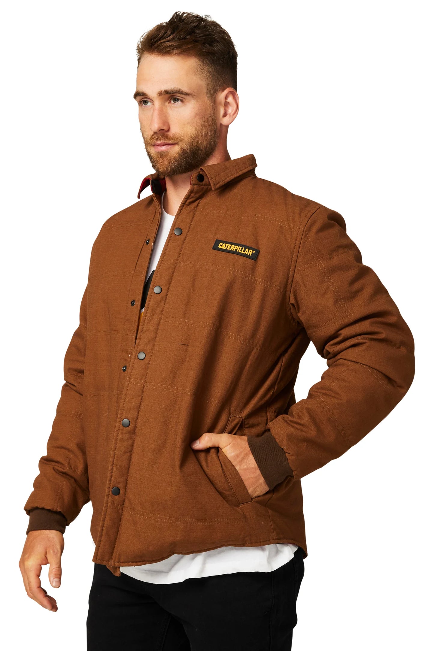 CAT Mens Foundation Overshirt (Bison) - CLEARANCE