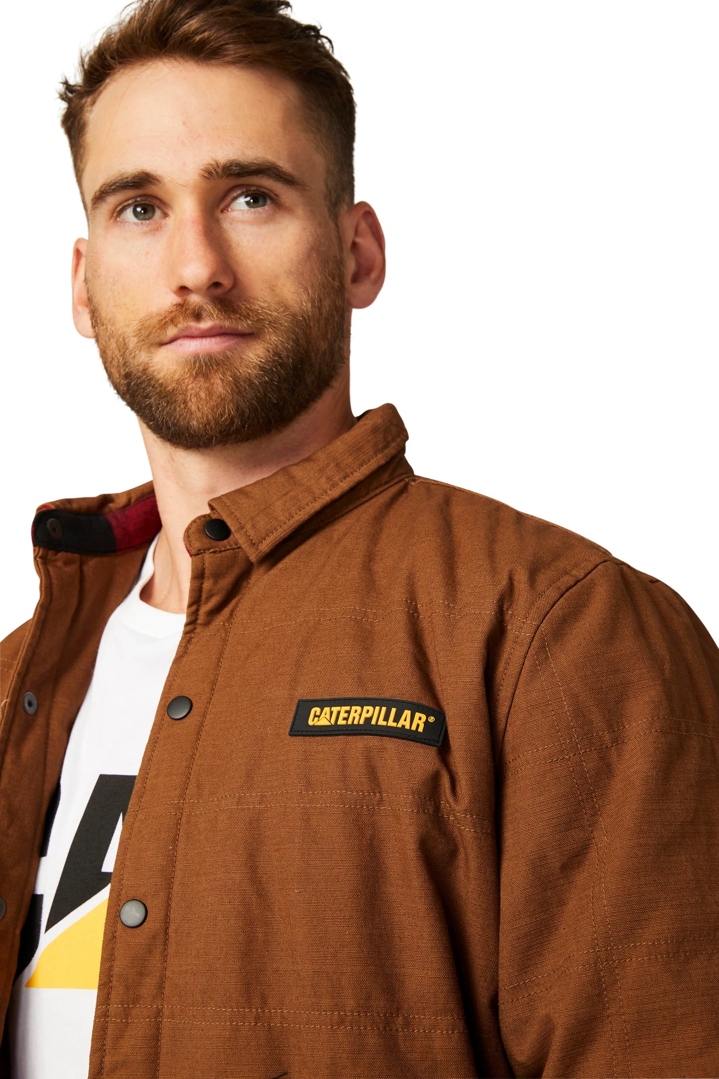 CAT Mens Foundation Overshirt (Bison) - CLEARANCE