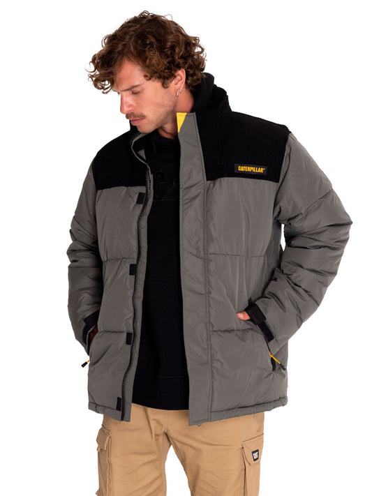 CAT MEN'S HEAVYWEIGHT INSULATED PUFFER JACKET (GUNMETAL)