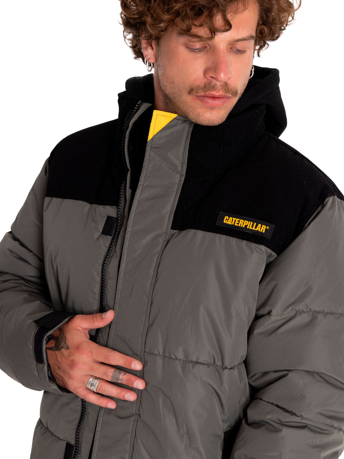 CAT MEN'S HEAVYWEIGHT INSULATED PUFFER JACKET (GUNMETAL)