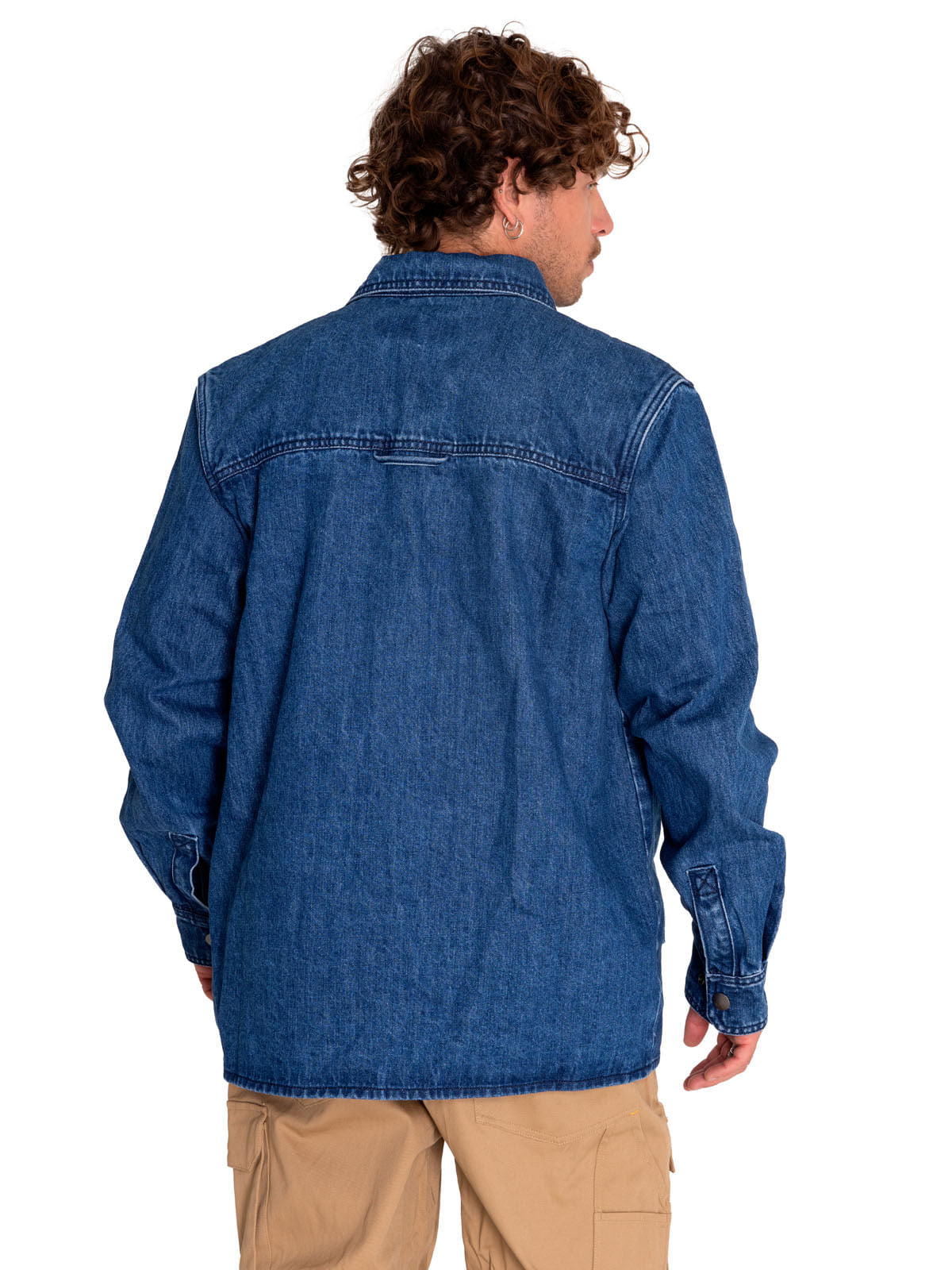 CAT MEN'S RIGID DENIM HEAVY OVERSHIRT (STANDARD STONE WASH)