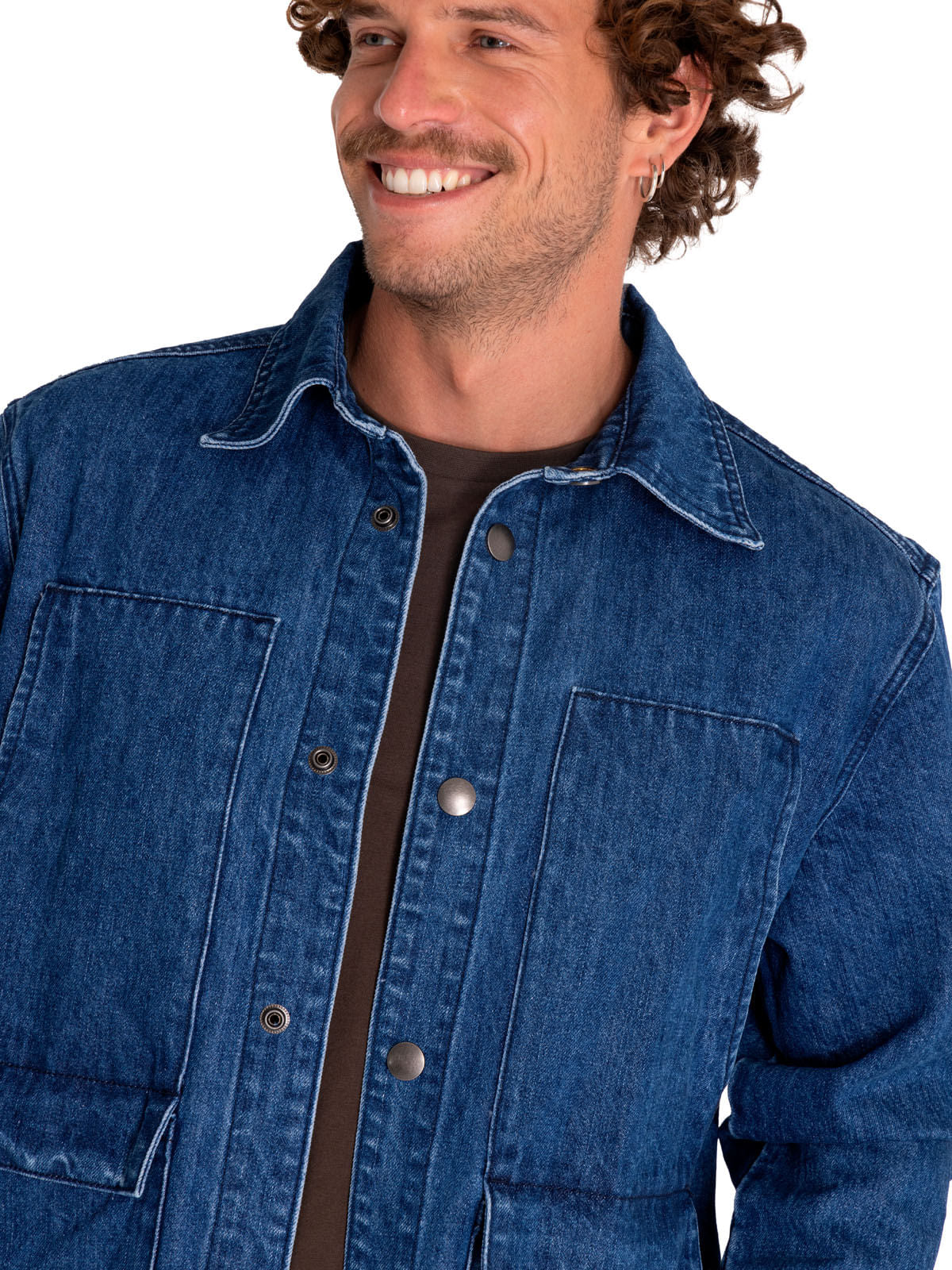 CAT MEN'S RIGID DENIM HEAVY OVERSHIRT (STANDARD STONE WASH)