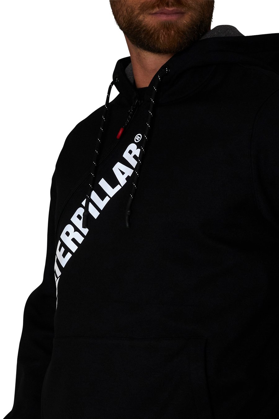 CAT SIDEWINDER HOODED SWEATSHIRT (BLACK) - CLEARANCE