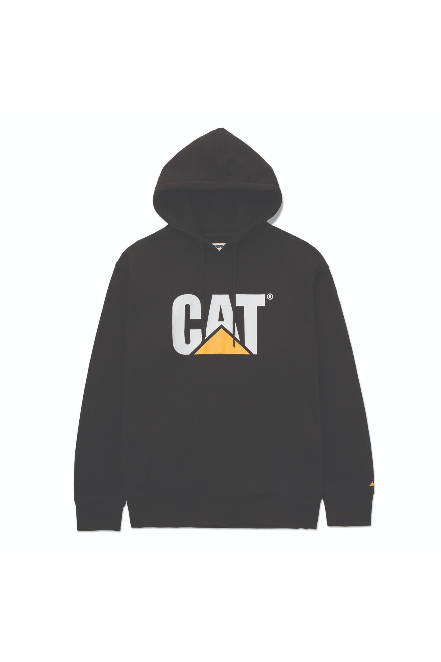 CAT LOGO OVERSIZED PULLOVER HOODIE (PITCH BLACK / TRADEMARK)