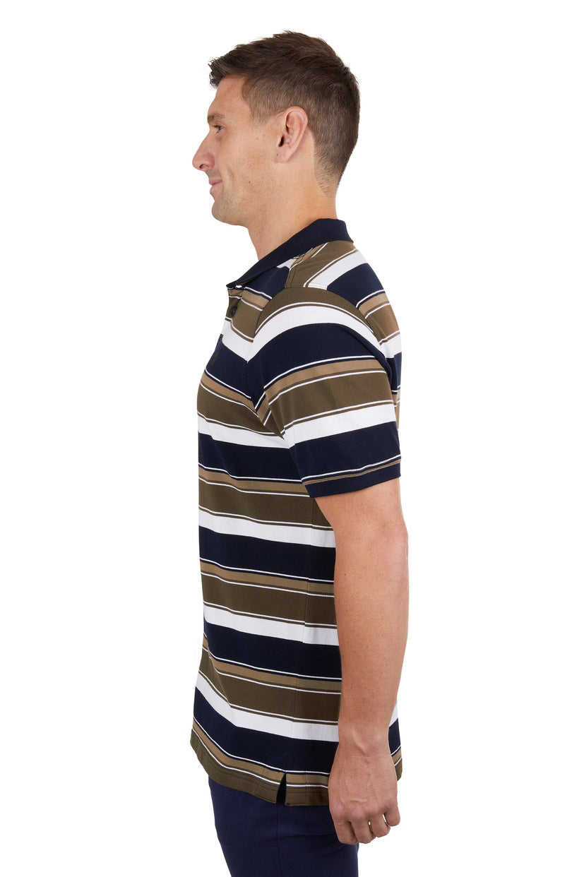 THOMAS COOK MENS MATTEO POLO (NAVY/TAN)