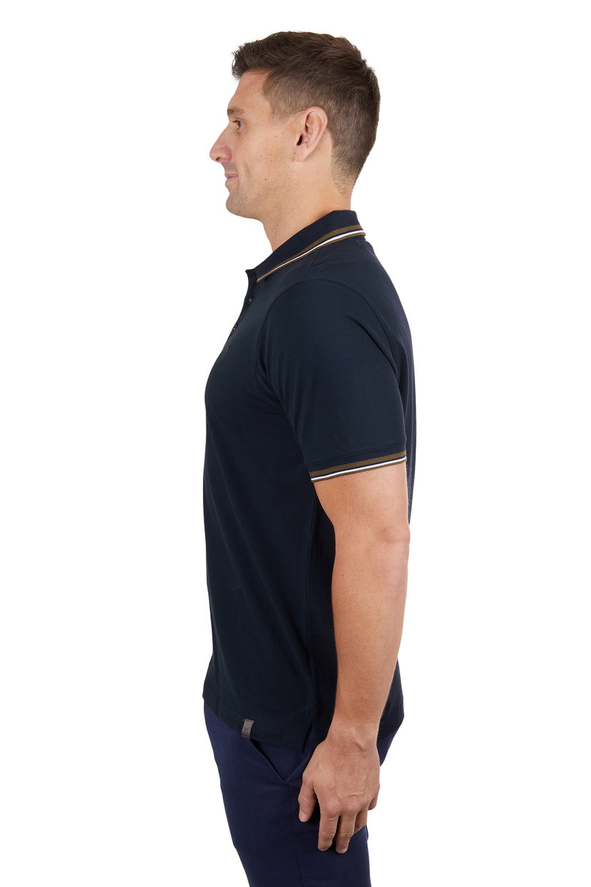 THOMAS COOK MENS LOGAN TAILORED S/S POLO (NAVY)