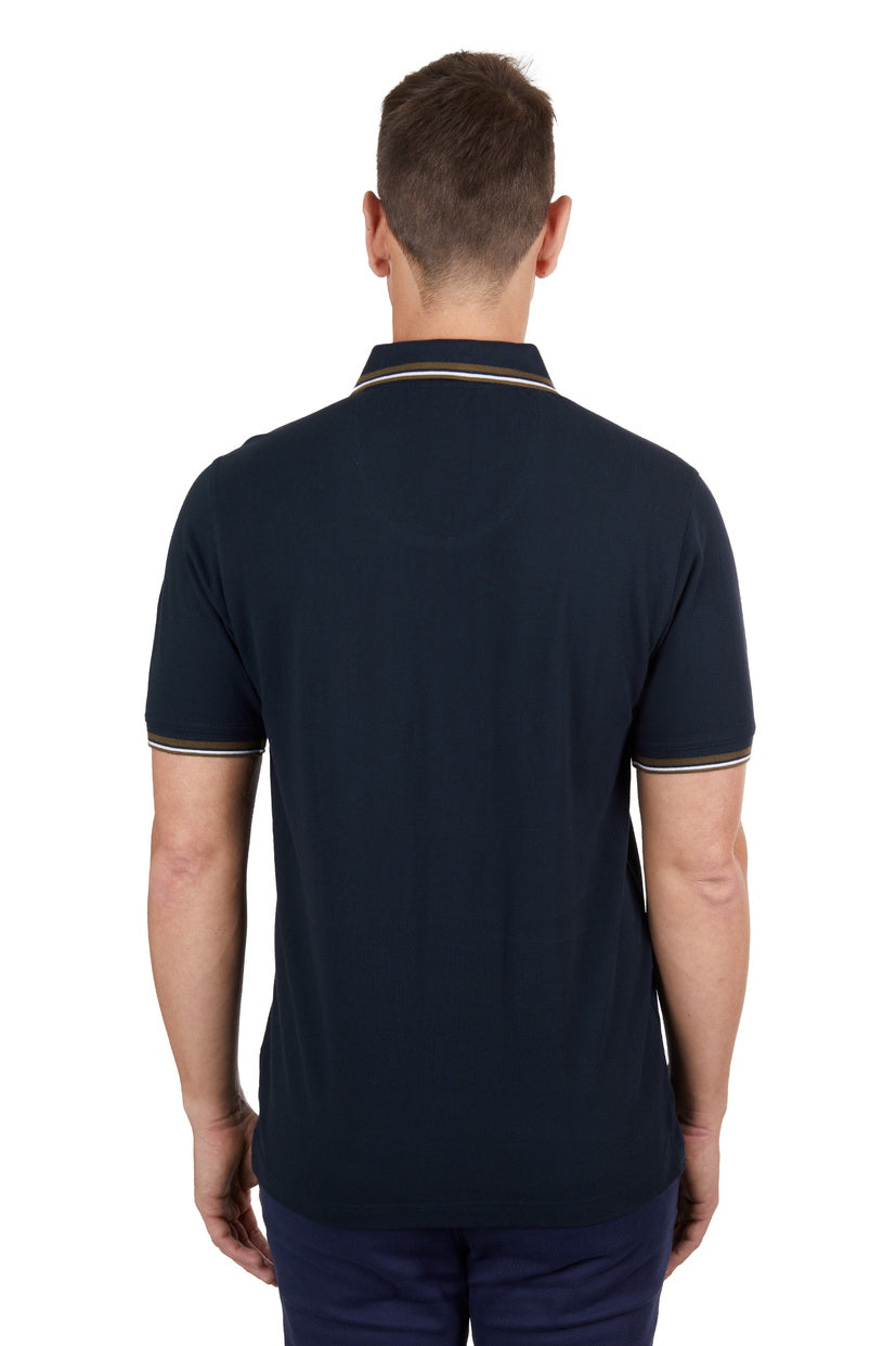 THOMAS COOK MENS LOGAN TAILORED S/S POLO (NAVY)