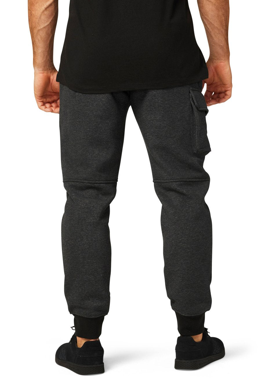 CAT FOUNDATION SWEATPANT JOGGER - PITCH BLACK/HEATHER